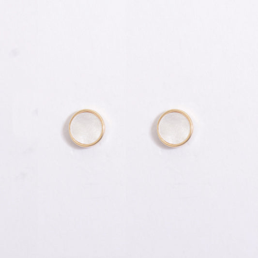 Simple Circle Gold Plated Earrings