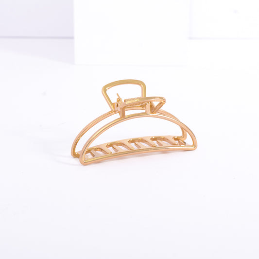 Gold Plated Gloss Hair Claw Clip