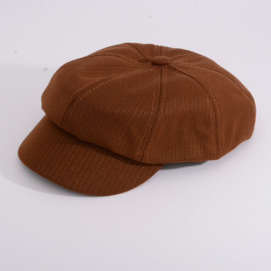 Black / Brown Baret / Beret Hat with tongue Pepper cake hat