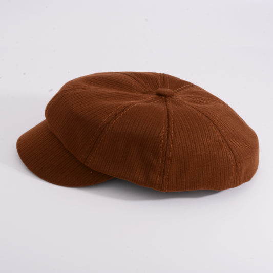 Black / Brown Baret / Beret Hat with tongue Pepper cake hat