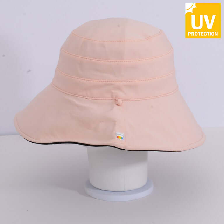 Reversible UV Rays Protective Hat in Light Pink