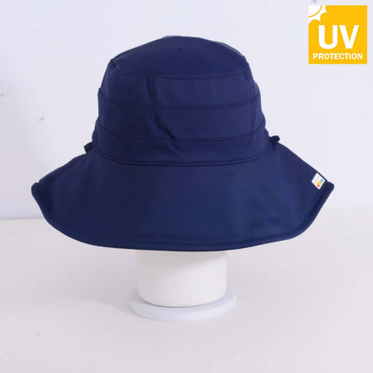 Reversible UV Rays Protective Hat in Dark Blue