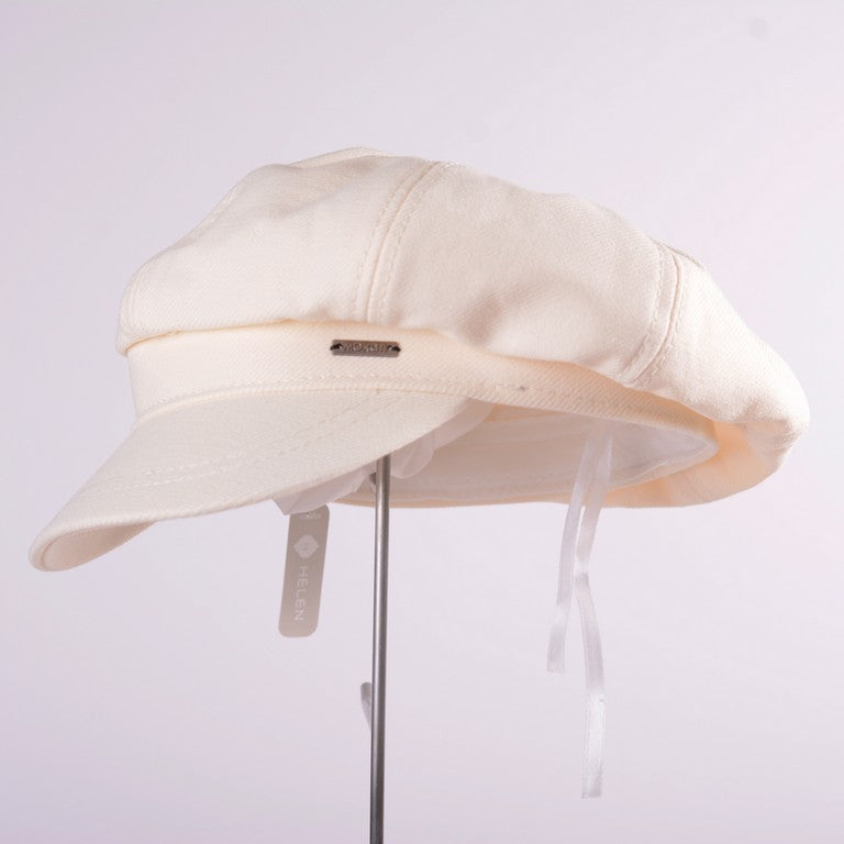[Helen] Light Denim Blue / Denim Grey / Cream White Baret / Beret Hat with tongue Pepper cake hat