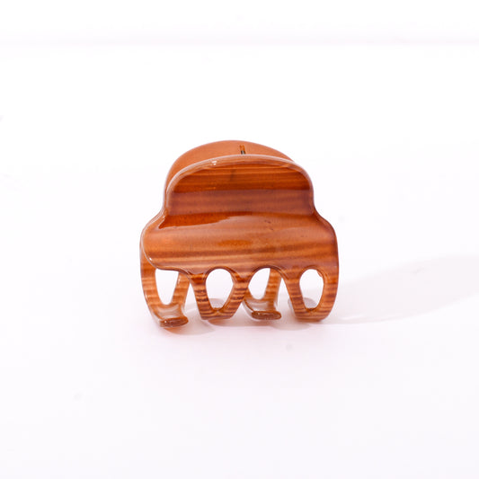 [Helen] France High Quality Light Brown / Pink / Beige Hair Clip Claw