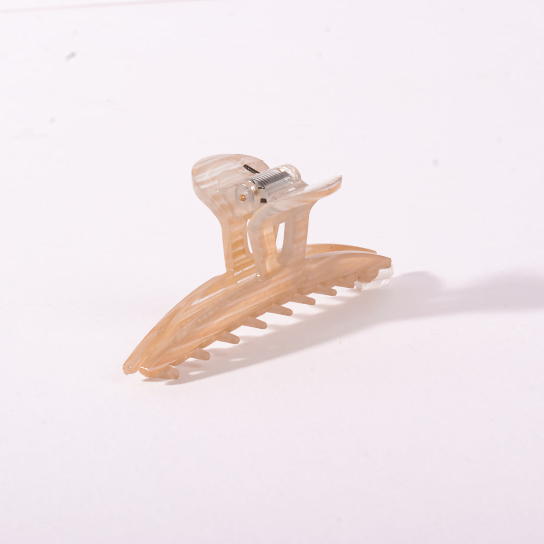 [Helen] France High Quality Light Brown / Beige / Pink Hair Clip Claw